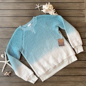 🌴🔆PJ SALVAGE-ICE BLUE SWEATSHIRTS CREW🔆🌴